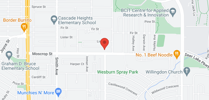 map of 4077 MOSCROP STREET